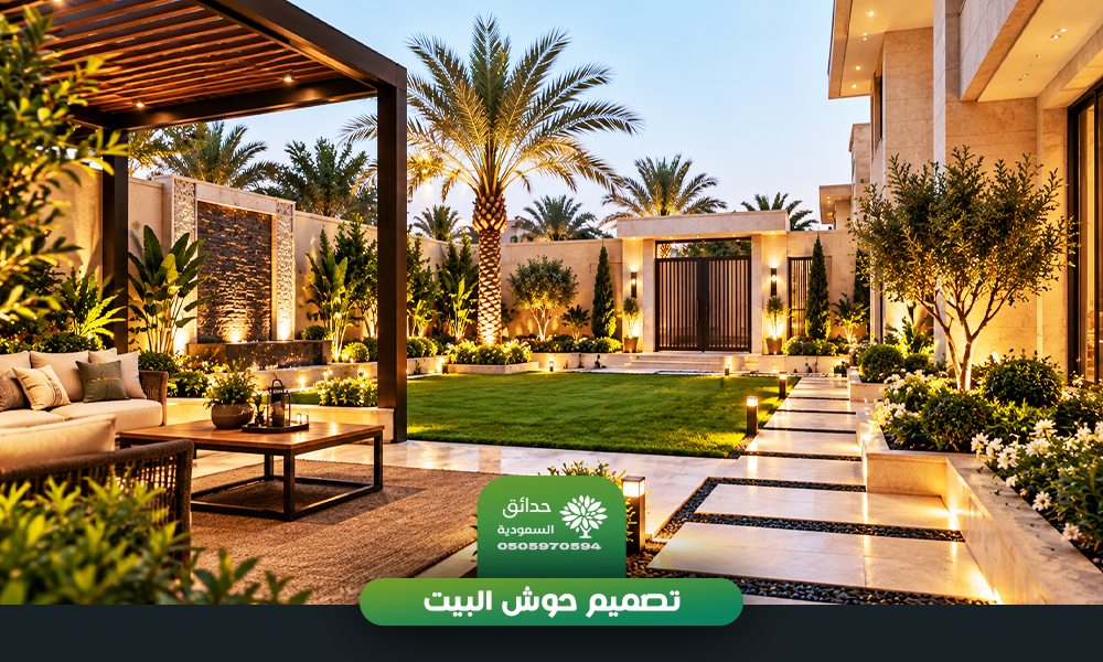 تصميم حوش البيت